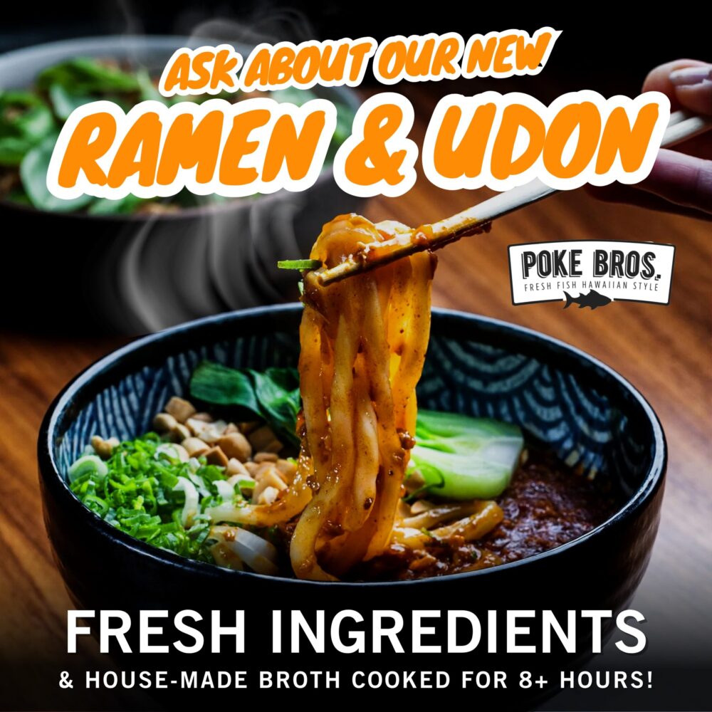 Ramen + Udon - Poke Bros Poster (36 x 36)